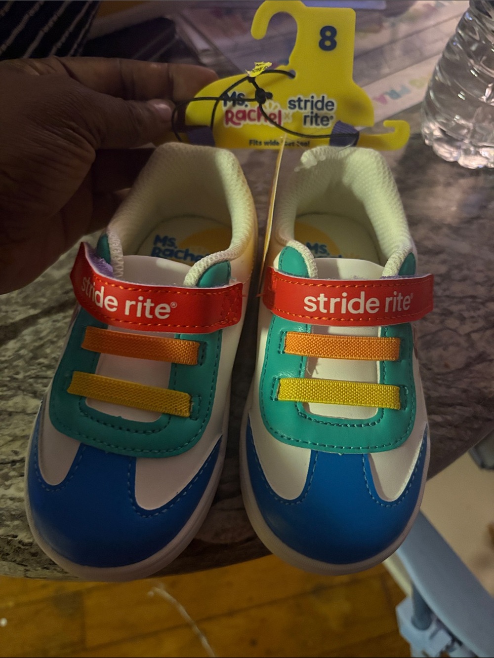 Stride Rite Kids' Multi-Color Athletic Sneakers - Blue/Teal/Red Ms. Rachel